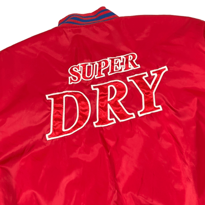 Rare 1990s Promotional Retro Showa Japan Asahi Super Dry Jacket Red - Sugoi JDM