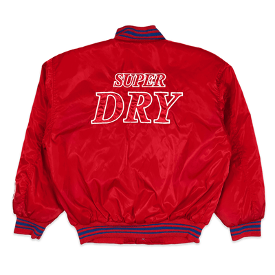 Rare 1990s Promotional Retro Showa Japan Asahi Super Dry Jacket Red - Sugoi JDM