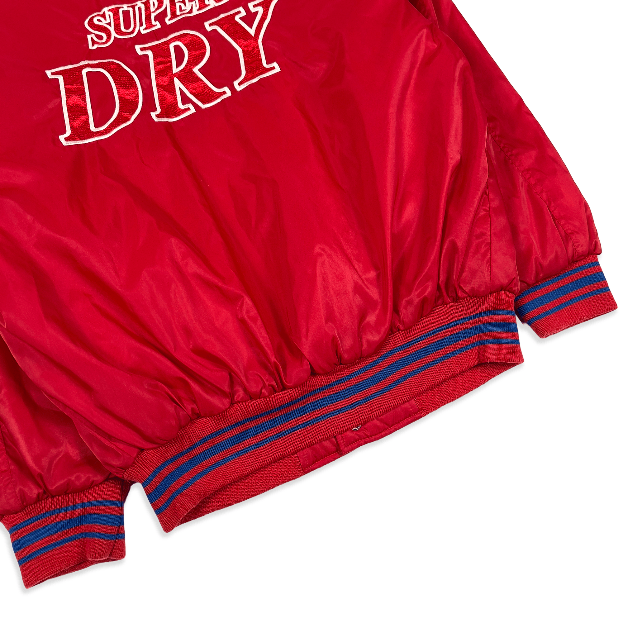 Rare 1990s Promotional Retro Showa Japan Asahi Super Dry Jacket Red - Sugoi JDM