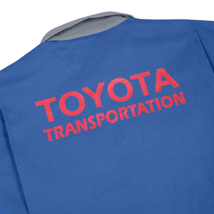 Rare Genuine Retro Japan JDM Heavy Duty Toyota Transportation Staff Jacket Blue - Sugoi JDM