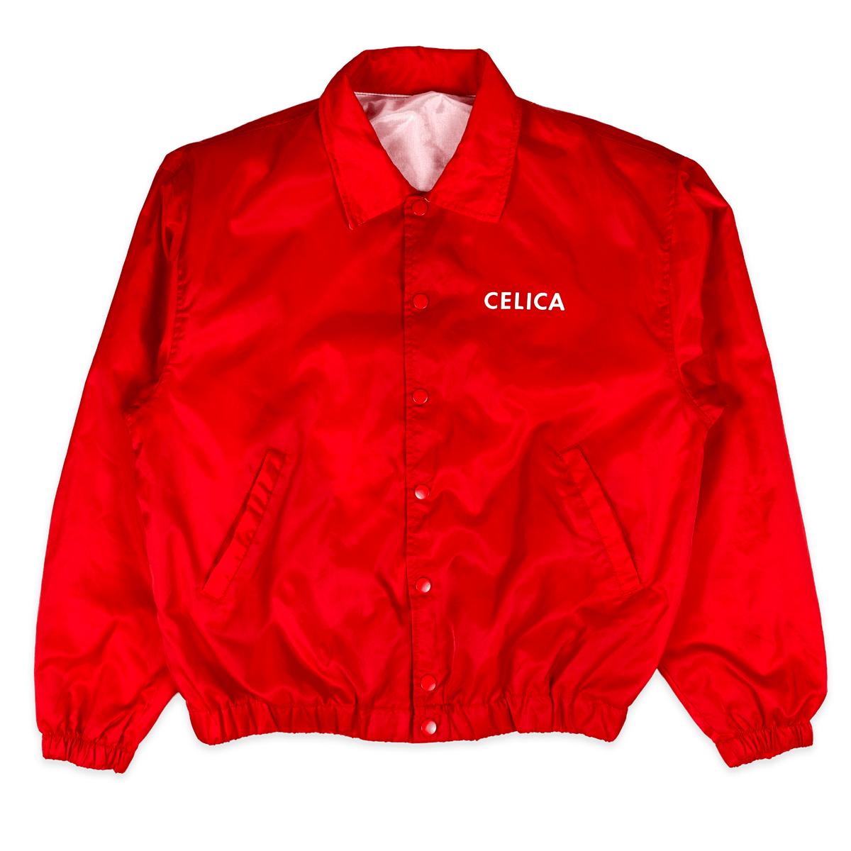 Rare Vintage 1990s Toyota Celica RAV4 Staff Coaches Jacket Red - Sugoi JDM