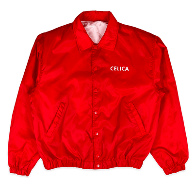 Rare Vintage 1990s Toyota Celica RAV4 Staff Coaches Jacket Red - Sugoi JDM