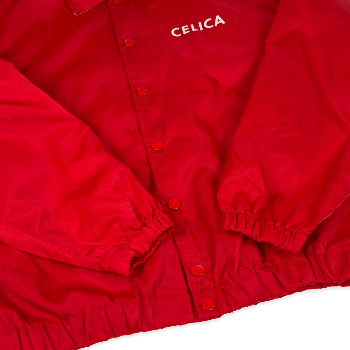Rare Vintage 1990s Toyota Celica RAV4 Staff Coaches Jacket Red - Sugoi JDM