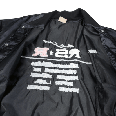 Rare Vintage JDM Japan 1990s RS-R Racing Staff Bomber Jacket Black - Sugoi JDM