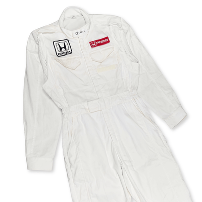 Rare Vintage JDM Japan G - Speed Honda Primo Pit Crew Coveralls Tsunagi White - Sugoi JDM