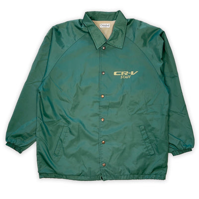 Retro 1990's Showa Era JDM Corporate Japan Honda CR-V Staff Jacket Green - Sugoi JDM