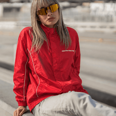 Retro 1990s Showa JDM Honda Japan F1 Racing Design Jacket Red - Sugoi JDM