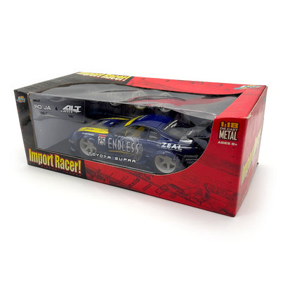 Retro 2003 Jada Toys Import Racer Endless Toyota Supra 63354BU 1:18 - Sugoi JDM