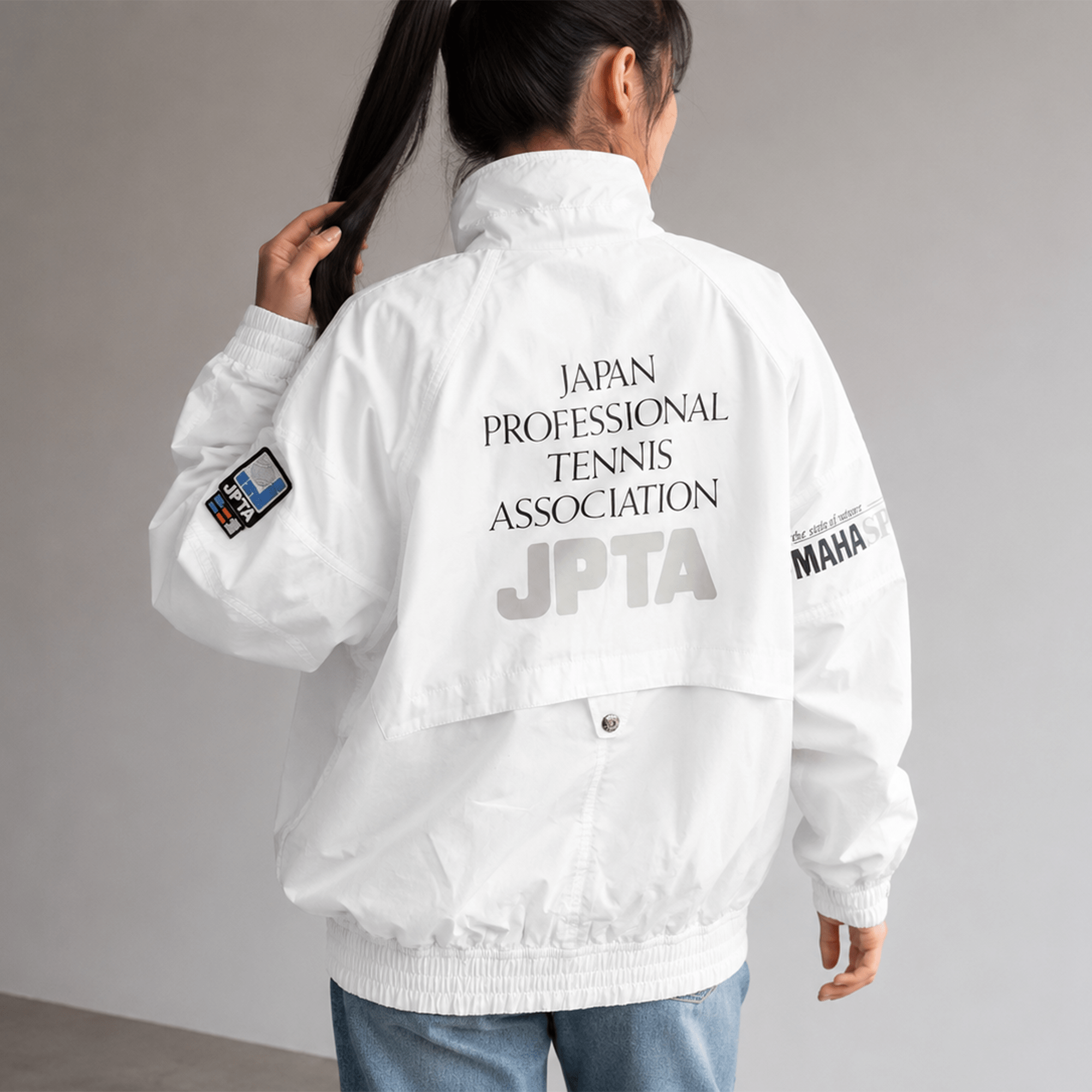 Retro 90s Yamaha Japan Professional Tennis Association JPTA Staff Player Jacket - Sugoi JDM
