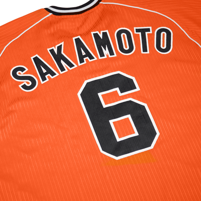 Retro Ikkyu Japan NPB Tokyo Yomiuri Giants Hayato Sakamoto Baseball Jersey Orange - Sugoi JDM