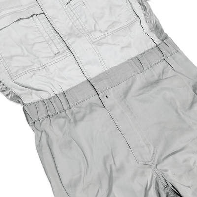 Retro Japan JDM Nissan TS Short Sleeve Tsunagi Staff Summer Coverall Grey - Sugoi JDM
