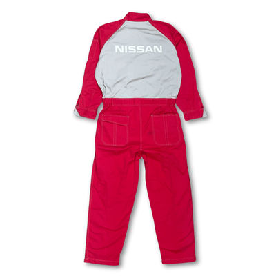 Retro Japan JDM Nissan Tsunagi Showa Mechanics Coverall Uniform Red - Sugoi JDM