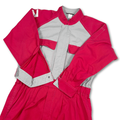 Retro Japan JDM Nissan Tsunagi Showa Mechanics Coverall Uniform Red - Sugoi JDM