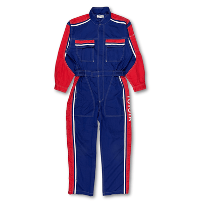 Retro Japan JDM Summer Toyota Tecno Jumpsuit Coveralls Tsunagi Mechanic Suite - Sugoi JDM