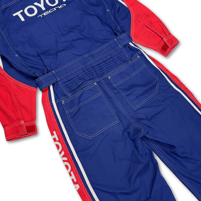 Retro Japan JDM Summer Toyota Tecno Jumpsuit Coveralls Tsunagi Mechanic Suite - Sugoi JDM
