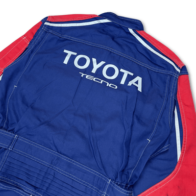 Retro Japan JDM Summer Toyota Tecno Jumpsuit Coveralls Tsunagi Mechanic Suite - Sugoi JDM
