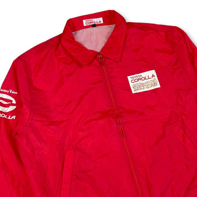Retro Japan JDM Toyota Corolla Uniform Windbreaker Jacket Red - Sugoi JDM