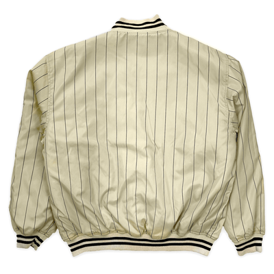 Retro Japan Suntory Reversible Malts Baseball Pin Stripe Stadium Varsity Jacket - Sugoi JDM