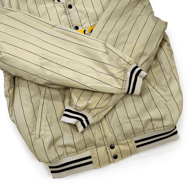 Retro Japan Suntory Reversible Malts Baseball Pin Stripe Stadium Varsity Jacket - Sugoi JDM