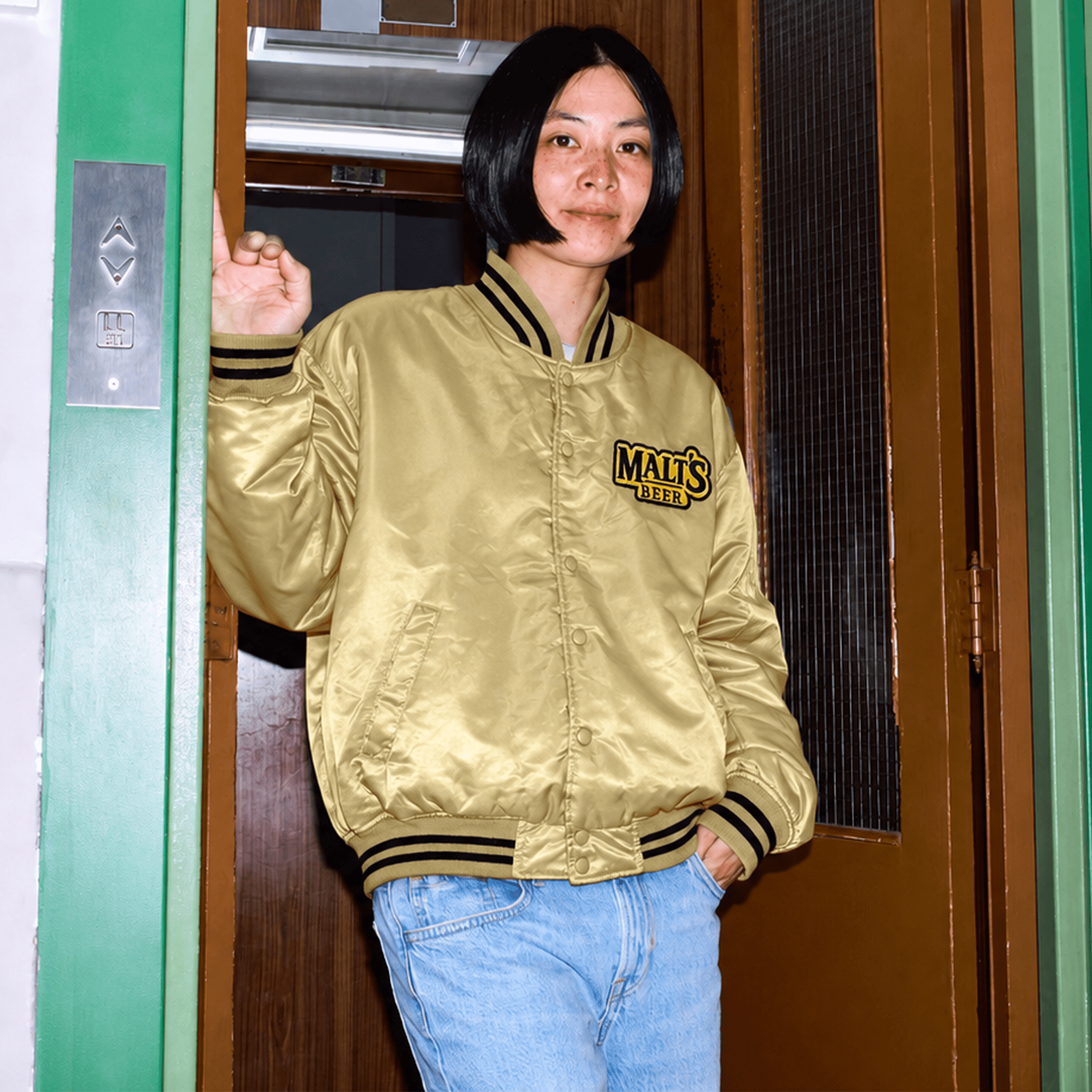 Retro Japan Suntory Reversible Malts Baseball Pin Stripe Stadium Varsity Jacket - Sugoi JDM