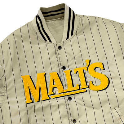 Retro Japan Suntory Reversible Malts Baseball Team Stadium Varsity Jacket Gold - Sugoi JDM