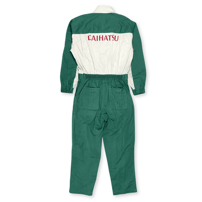 Retro JDM Daihatsu Mini Kei Car Truck Mechanic Tsunagi Coveralls Uniform Green - Sugoi JDM