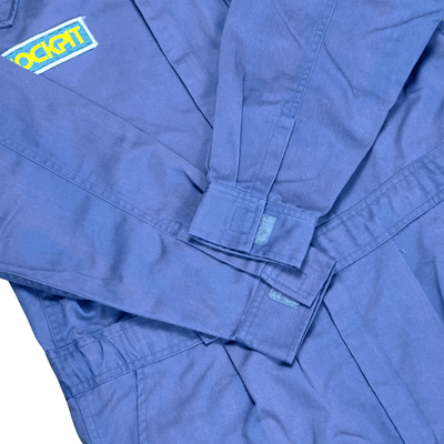 Retro JDM Japan Bridgestone Cockpit Motorsports Tsunagi Coveralls Blue - Sugoi JDM