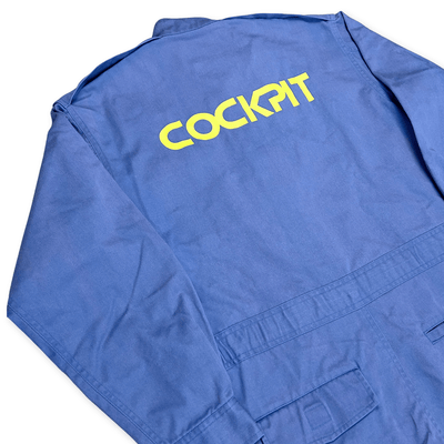 Retro JDM Japan Bridgestone Cockpit Motorsports Tsunagi Coveralls Blue - Sugoi JDM