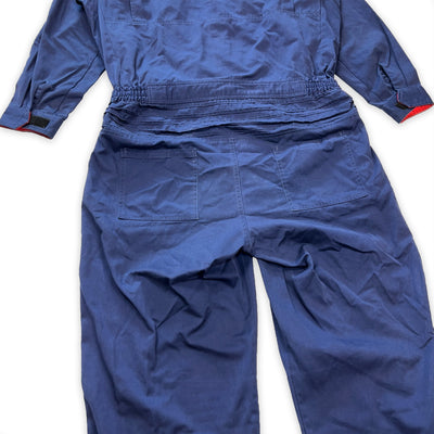 Retro JDM Japan Bridgestone Mista Tire Mechanic Tsunagi Coveralls Blue - Sugoi JDM