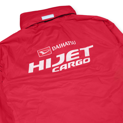 Retro JDM Japan Daihatsu HIJET Cargo Kei Truck Staff Insulated Hoodie Jacket Red - Sugoi JDM