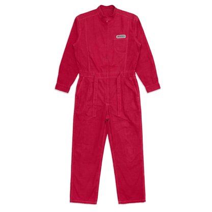 Retro JDM Japan Nisseki Dash Racer 100 Mechanic Coveralls Tsunagi Red - Sugoi JDM