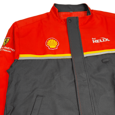 Retro JDM Japan Showa 1990s Formula Shell Helix Ferrari Motorsports Jacket - Sugoi JDM