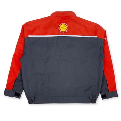Retro JDM Japan Showa 1990s Formula Shell Helix Ferrari Motorsports Jacket - Sugoi JDM