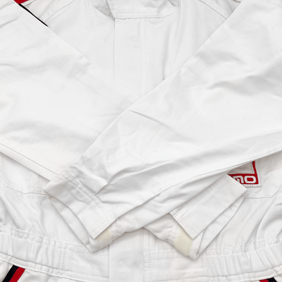 Retro JDM Japan Showa Honda Primo Pit Crew Coveralls Tsunagi White - Sugoi JDM