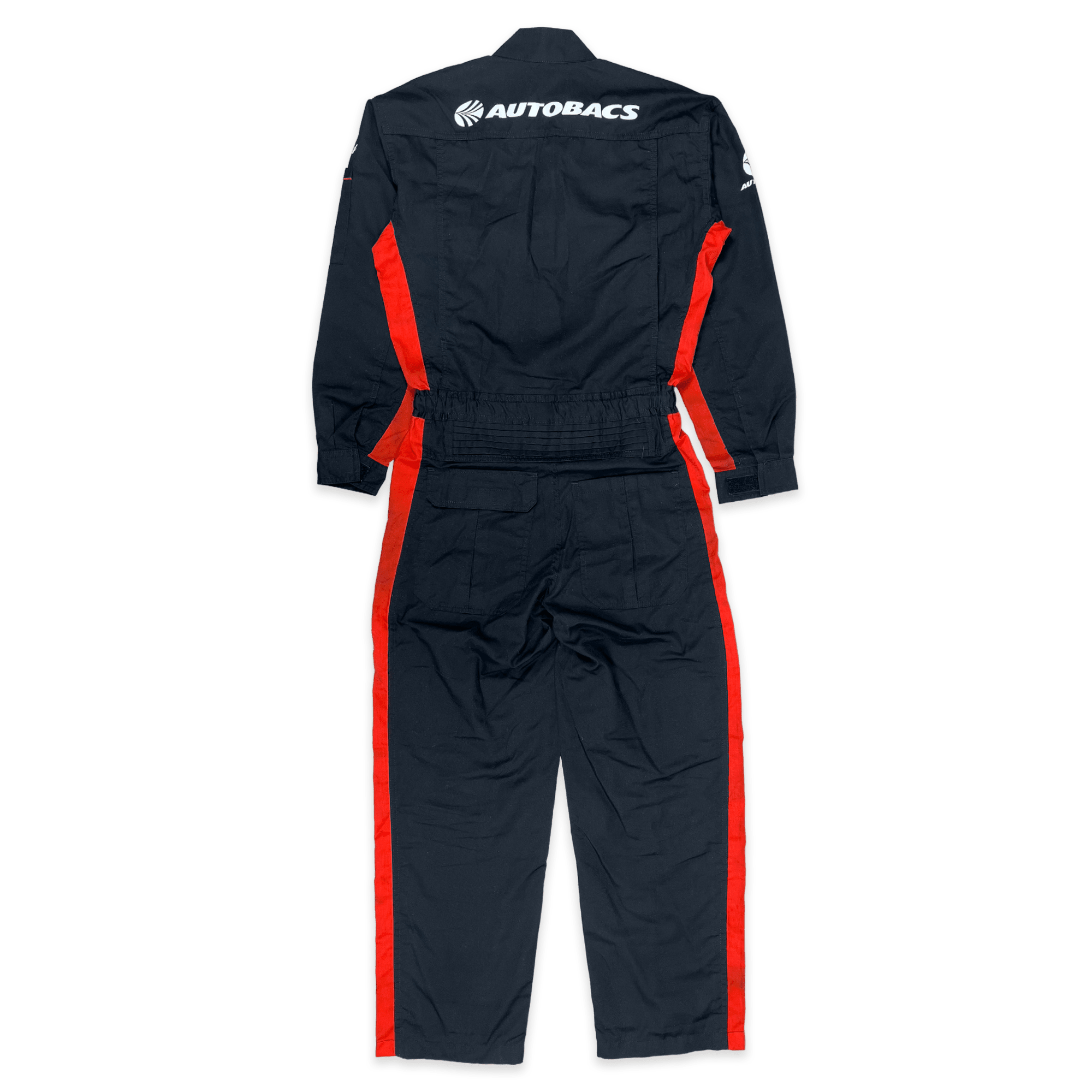 Retro JDM Japan Super Autobacs JGTC Pit Staff Summer Coveralls Tsunagi Black - Sugoi JDM