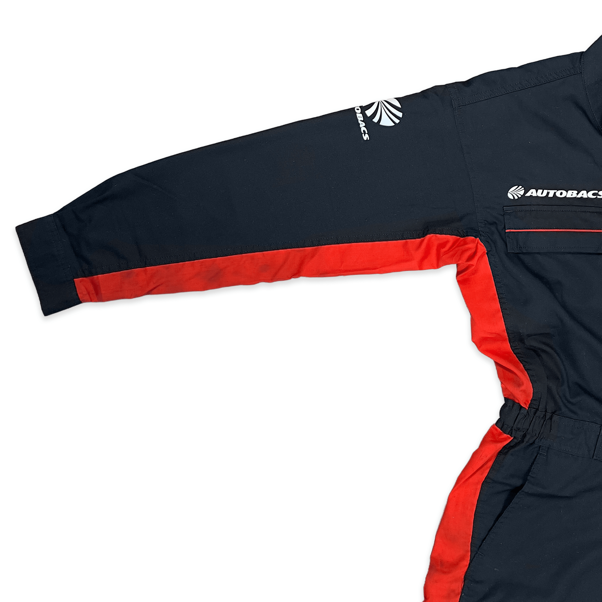 Retro JDM Japan Super Autobacs JGTC Pit Staff Summer Coveralls Tsunagi Black - Sugoi JDM