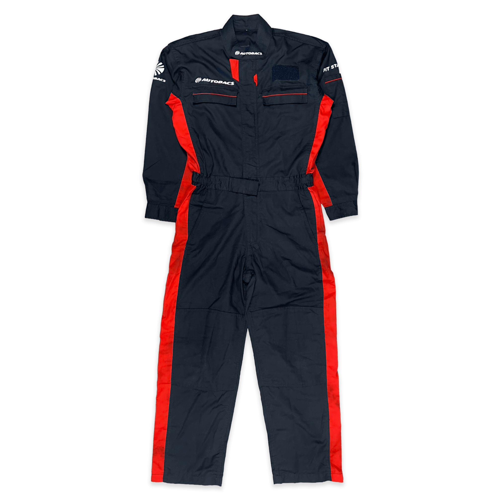 Retro JDM Japan Super Autobacs JGTC Pit Staff Summer Coveralls Tsunagi Black - Sugoi JDM