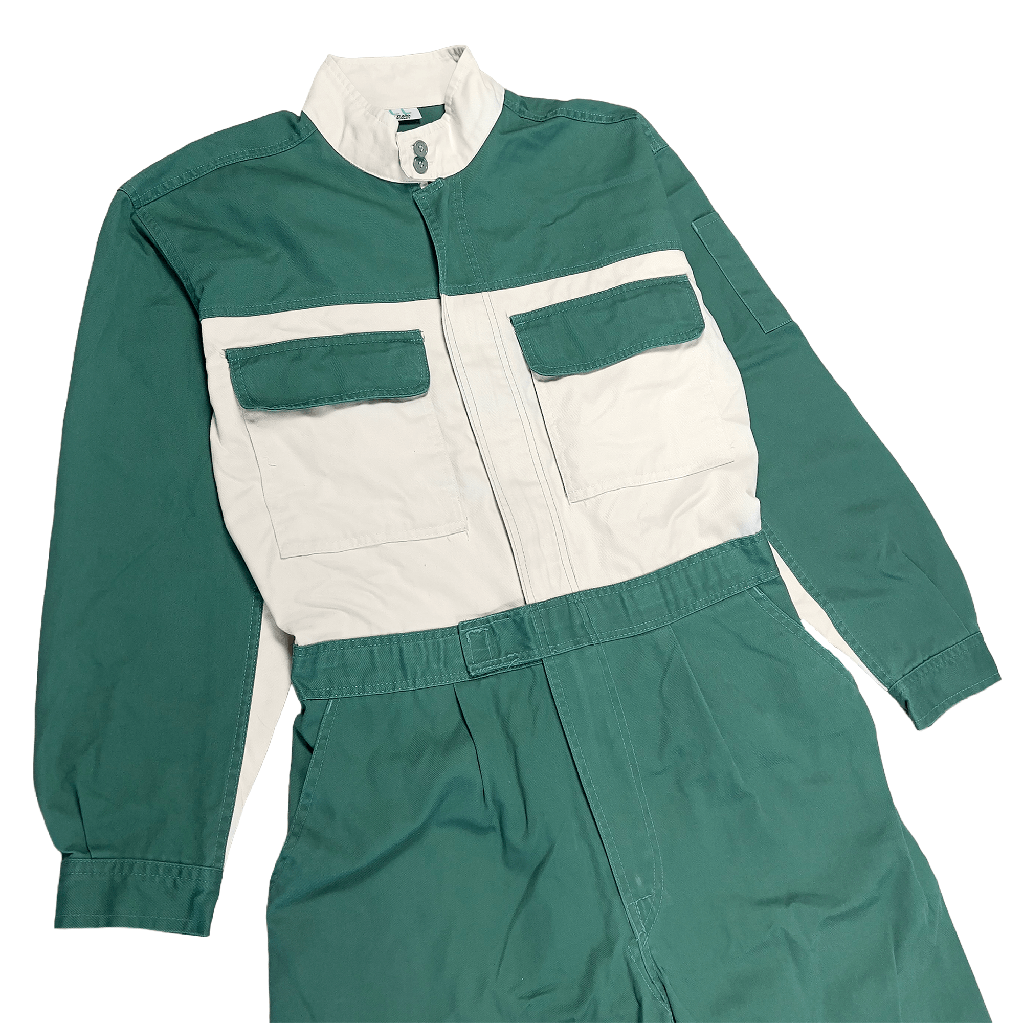 Retro JDM Showa 1990s Daihatsu Mini Kei Car Truck Tsunagi Coveralls Green - Sugoi JDM