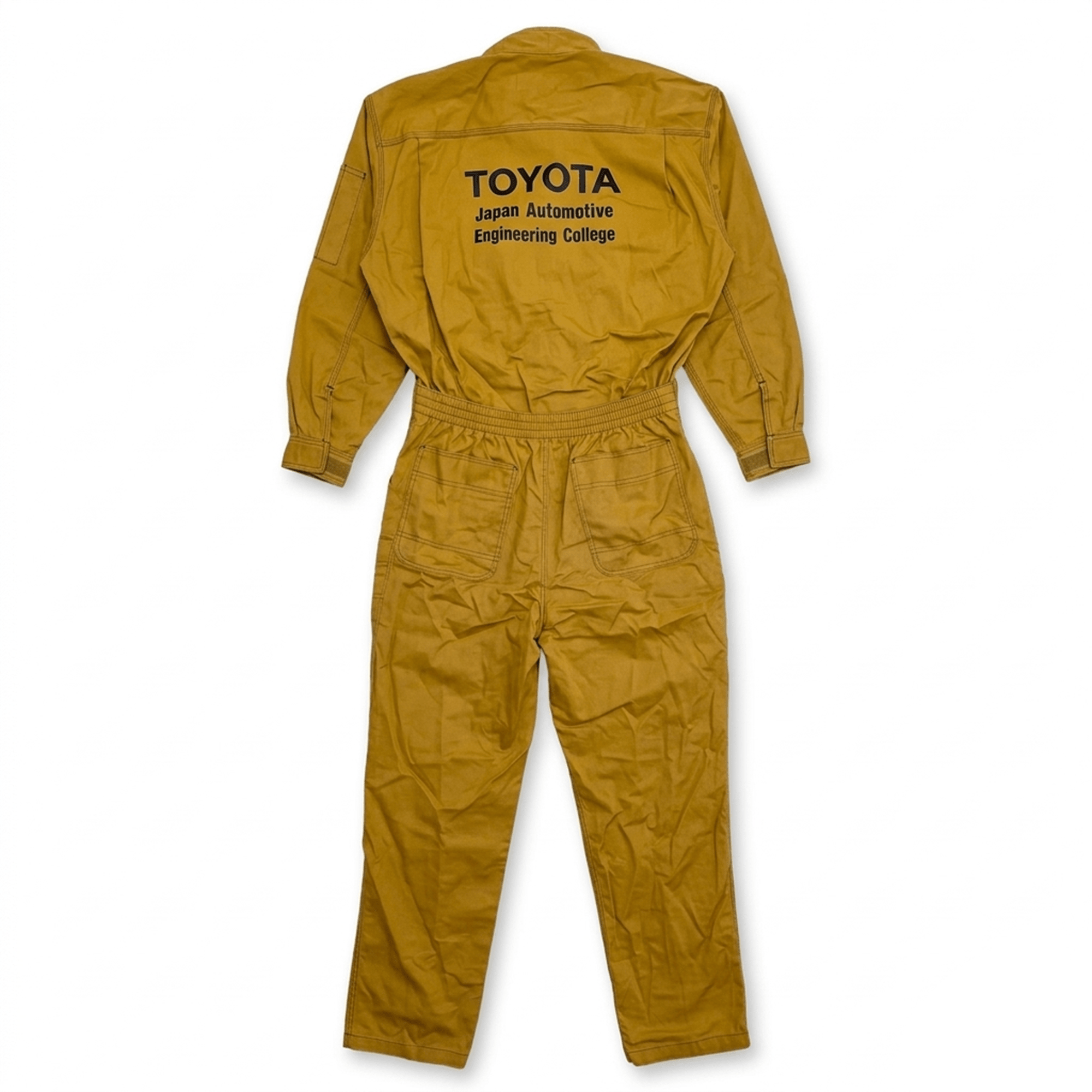 Retro JDM Toyota Japan Automotive Engineering College Coveralls Tsunagi Brown - Sugoi JDM