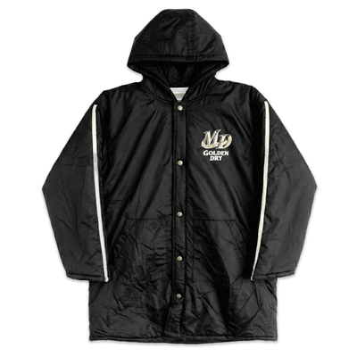 Retro Limited Edition Japan Suntory Malts Magnum Dry Winter Parka Jacket Black - Sugoi JDM