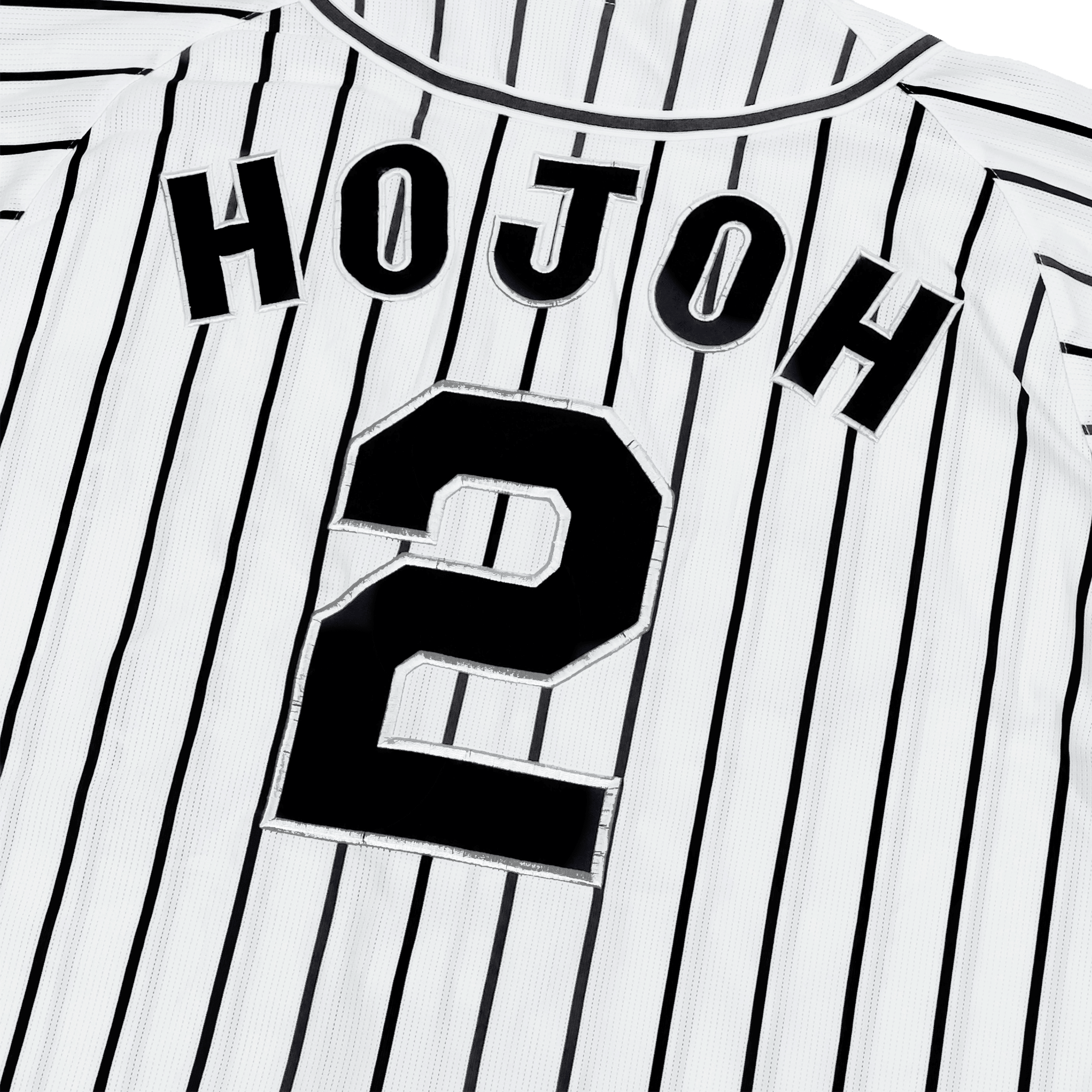 Retro Mizuno NPB Hanshin Tigers Fumiya Hojoh Baseball Jersey Knit White 2 - Sugoi JDM