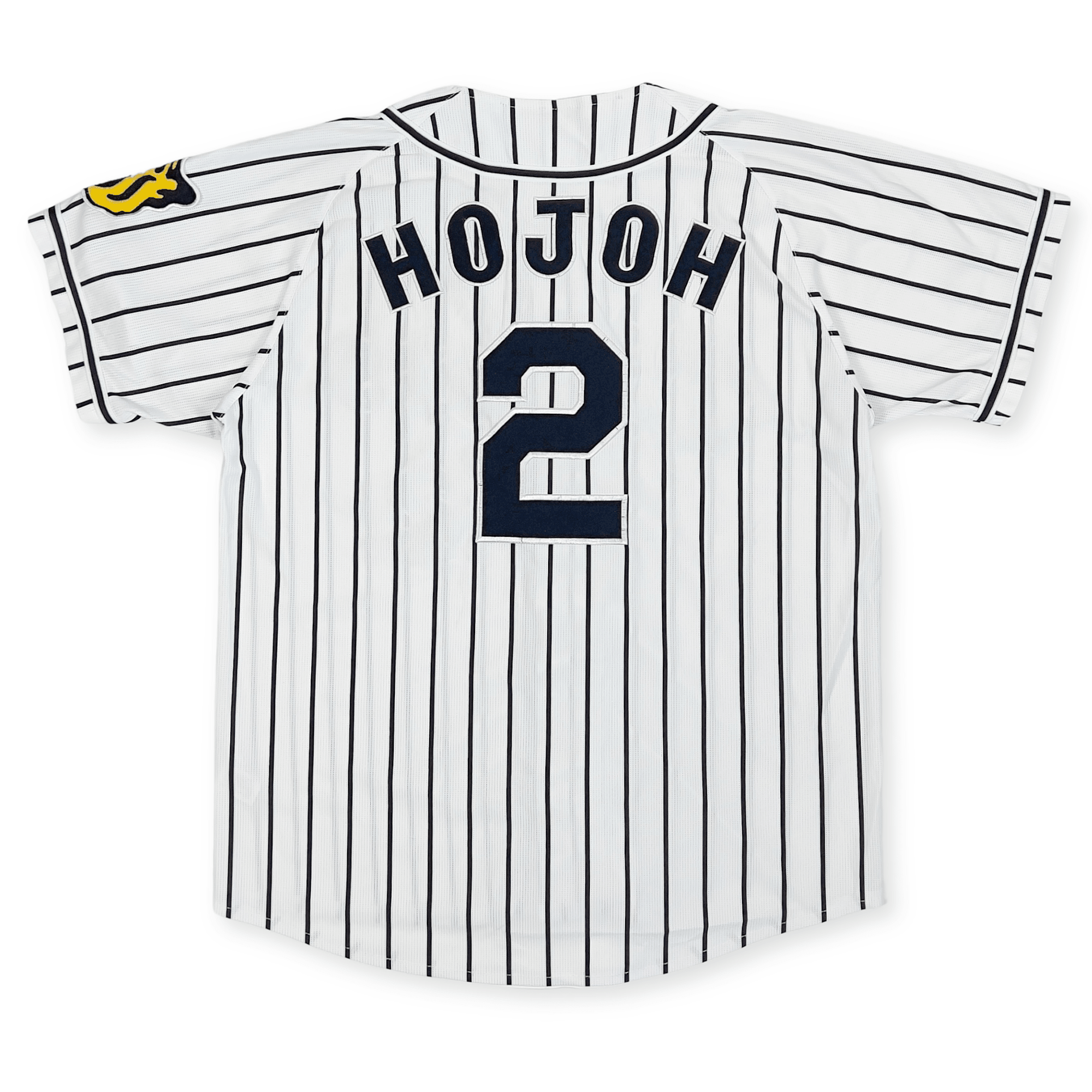 Retro Mizuno NPB Hanshin Tigers Fumiya Hojoh Baseball Jersey Knit White 2 - Sugoi JDM