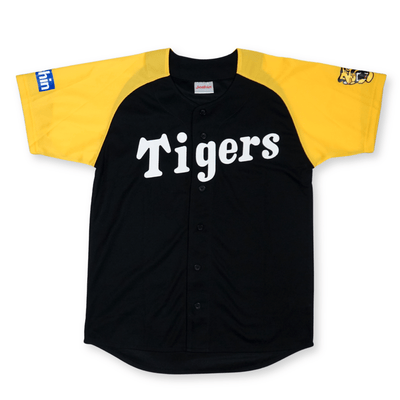 Retro New Japan Joshin Hanshin Tigers Baseball Fan Club Two Tone Light Jersey - Sugoi JDM
