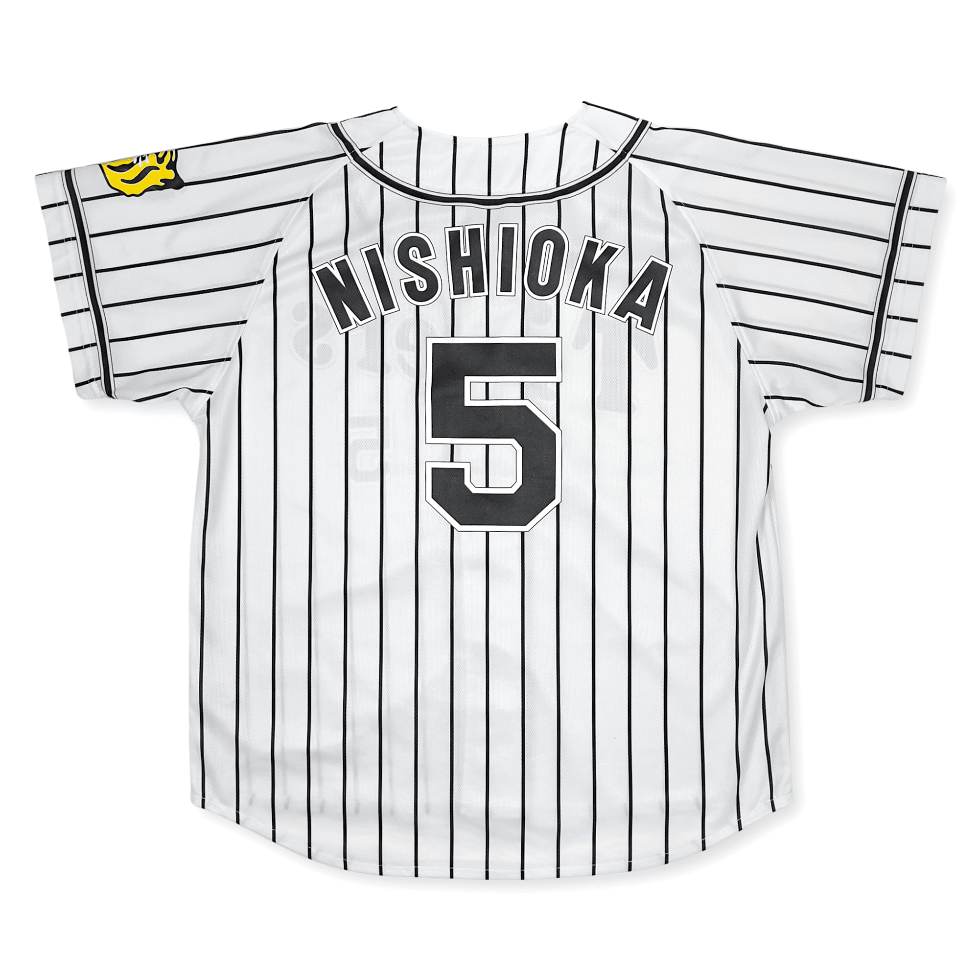 Retro NPB Hanshin Tigers Tsuyoshi Nishioka Baseball Jersey White 2017 5 - Sugoi JDM