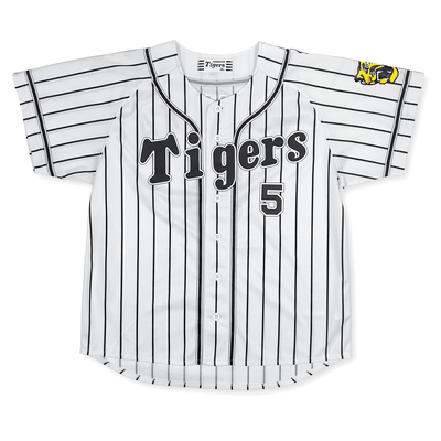 Retro NPB Hanshin Tigers Tsuyoshi Nishioka Baseball Jersey White 2017 5 - Sugoi JDM