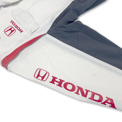 Retro Showa Era 1990s JDM Japan Honda Motors Mechanic Jacket White - Sugoi JDM