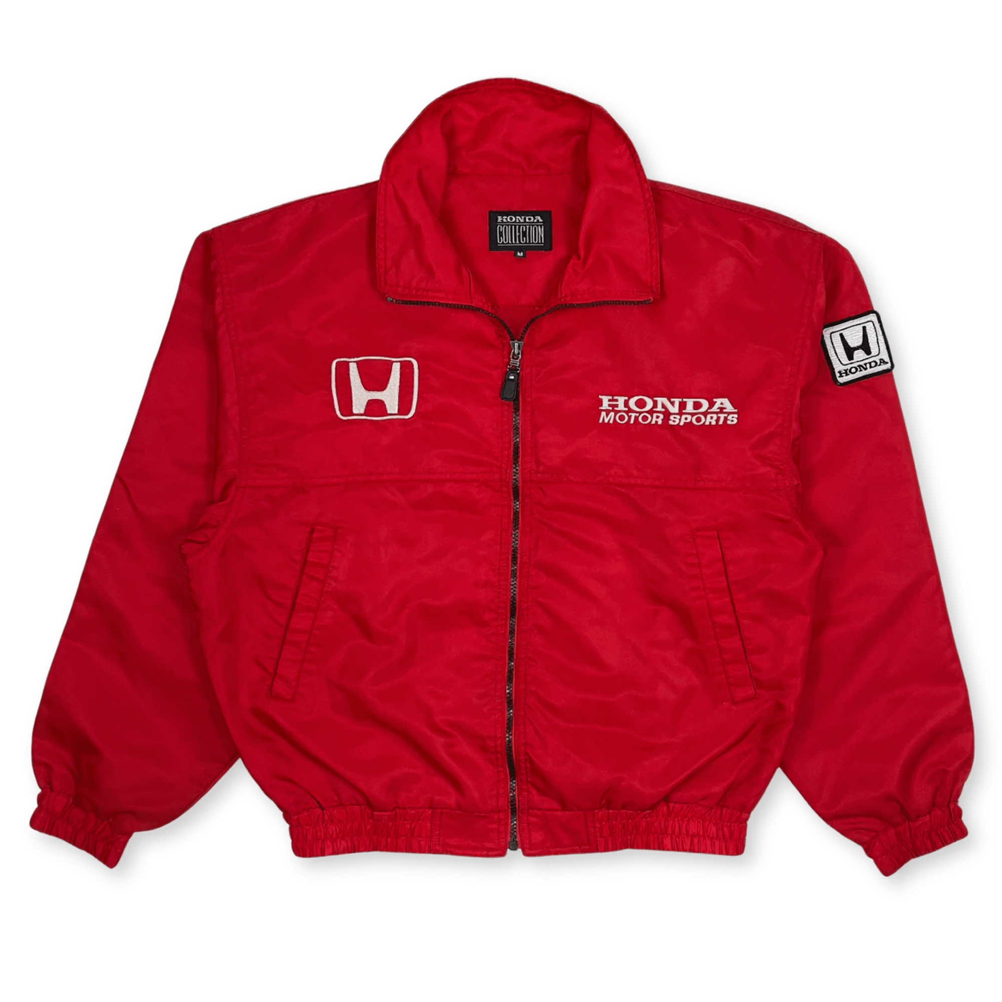 Retro Showa Era JDM 1990s Honda Collection Motor Sports Racing Jacket Red - Sugoi JDM