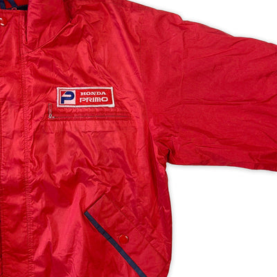Retro Showa Era JDM Honda Primo Racing Pit Crew Jacket Red - Sugoi JDM