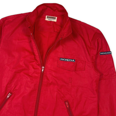Retro Showa Era JDM Japan Honda Pit Crew Team Jacket Red - Sugoi JDM