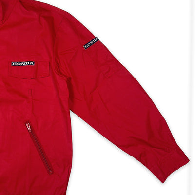 Retro Showa Era JDM Japan Honda Pit Crew Team Jacket Red - Sugoi JDM